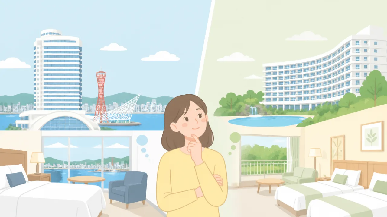 神戸ポートピアホテル南館と本館の違いは?客室・眺望・利便性を比較