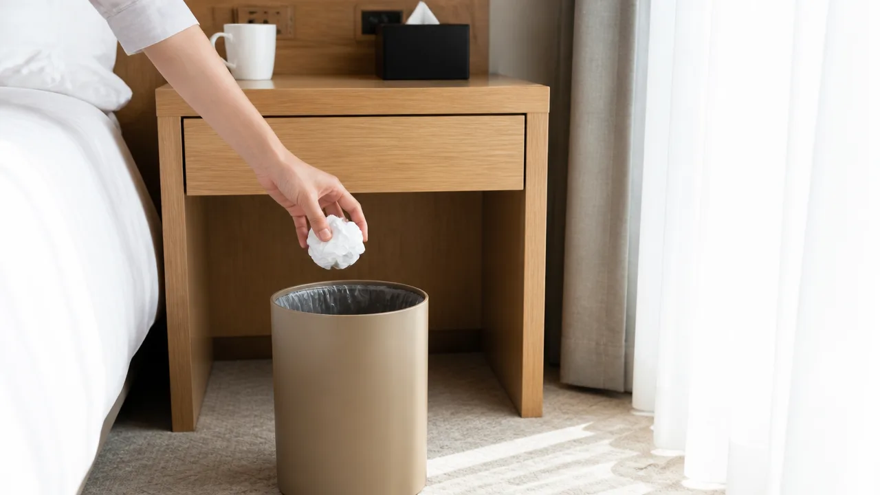 ホテルのゴミ箱に捨てていいものは?分別や注意点を解説